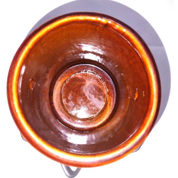 Vintage Brown Stoneware Cheese Crock from Christmas '87 5"X3.5" - Picture 5 of 6